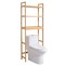Wicker 3-Tier Over-Toilet Storage Rack with Adjustable Shelves